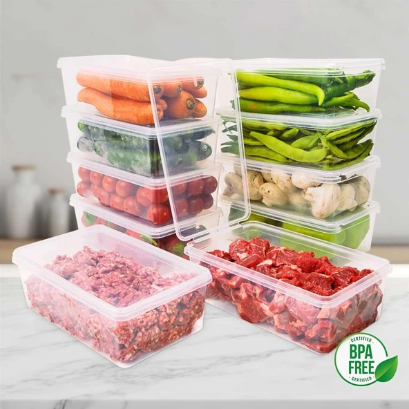 SGS B1000-10 Buzluk Saklama Kabı 1 Litre 10 Adet ürün görseli 1