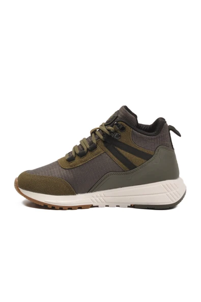 Haki Bağcıklı Unisex Sneaker Bot - Resim 2