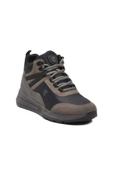 Füme Bağcıklı Unisex Sneaker Bot - Resim 3