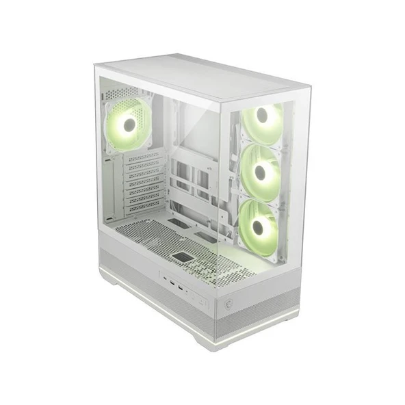 MSI MAG PANO 110R PZ ARGB PANORAMIK GAMING MID-TOWER PC KASASI BEYAZ ürün görseli 1