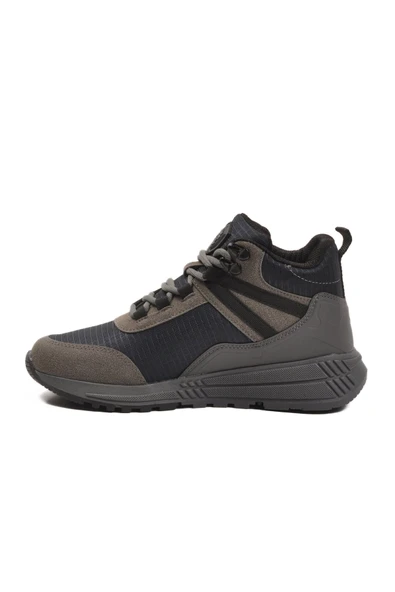 Füme Bağcıklı Unisex Sneaker Bot - Resim 2