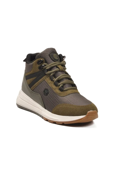 Haki Bağcıklı Unisex Sneaker Bot - Resim 3