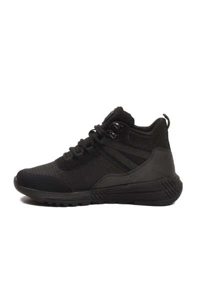 Siyah Bağcıklı Unisex Sneaker Bot - Resim 2