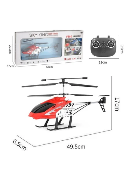 Oyuncak Büyük Dev Şarjlı Kutulu Kumandalı Helikopter (ITEM KOD : F880) ürün görseli 1