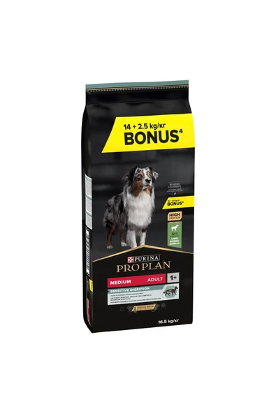 Proplan Medium Adult Kuzulu Orta Irk Yetişkin Köpek Maması 14+2,5 Kg ürün görseli 1