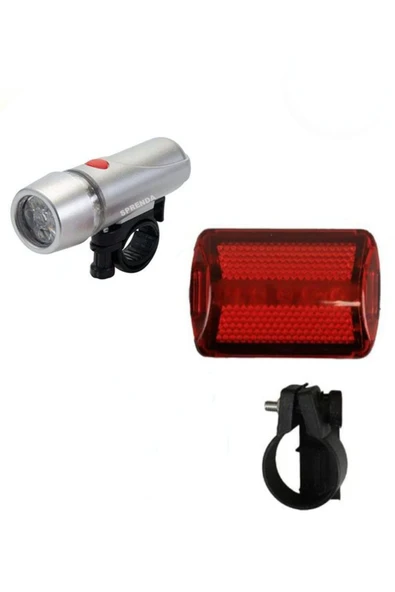 Led Bisiklet Lambası Feneri Ön Far Arka Stop Işık Aydınlatma Seti ürün görseli 1