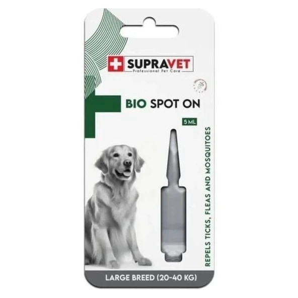 Supravet Köpek Derı Ve Tüy Bakım Yağı Ense Damlası 20–40 Kg 1 Adet ürün görseli 1