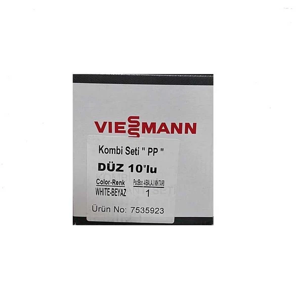 Viessmann Tam Geçişli 10'lu Düz Rekorlu Kombi Montaj Seti ürün görseli 1