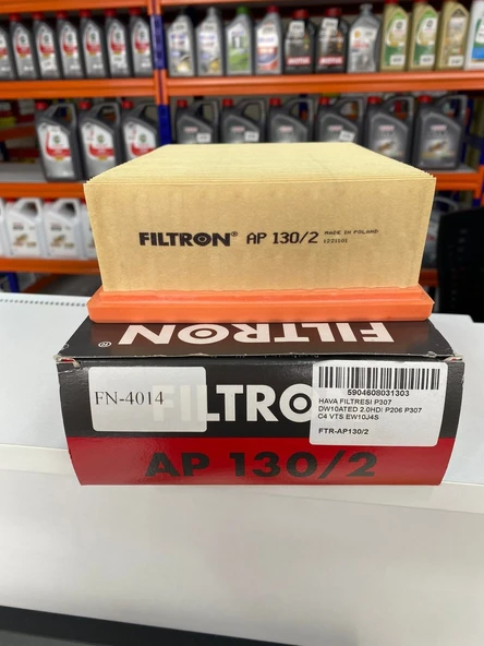 Filtron AP130/2 Hava Filtresi PEUGEOT 206 2.0 307 2.0 XSARA 1.7 - 1.6 P307 DW10ATED 2.0HDI P206 P307 C4 VTS EW10J4S 1444.W4 1444FG 1444FJ ürün görseli 1