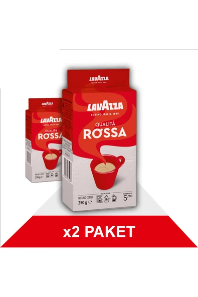 LavAzza Qualita Rossa Vakumlu Öğütülmüş Filtre Kahve 250 gr X 2 Adet ürün görseli 1