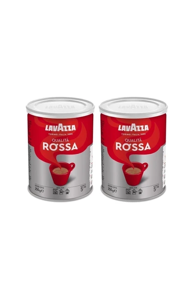 LavAzza Qualita Rossa Filtre Kahve - Teneke Kutu - 250gr x 2'li ürün görseli 1