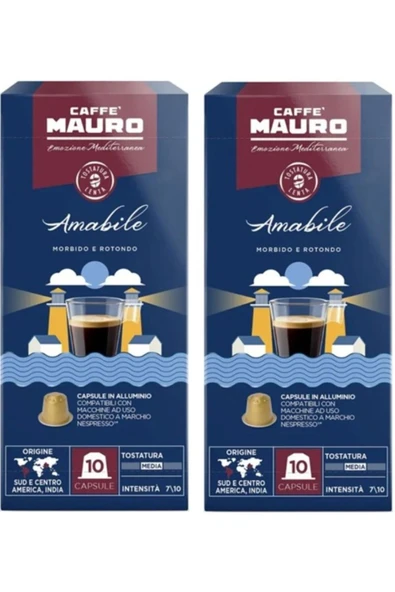 Caffe Mauro Amabile Nespresso Kapsül kahve 20 kapsul ürün görseli 1