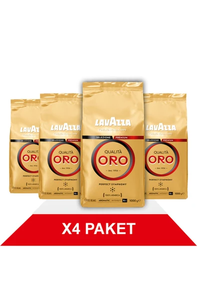 LavAzza Qualità Oro Çekirdek Kahve (1000GR) X4 ürün görseli 1