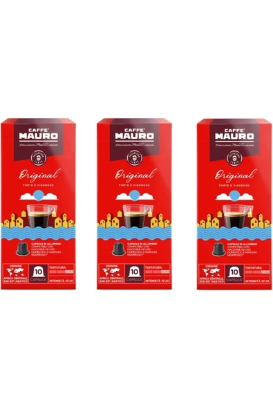 Caffe Mauro Original Nespresso Kapsül Kahve 30 kapsul ürün görseli 1
