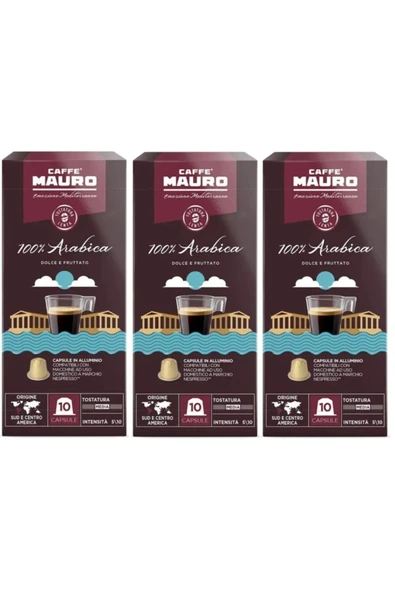 Caffe Mauro 100% Arabica Nespresso Kapsül 30 Kapsul ürün görseli 1