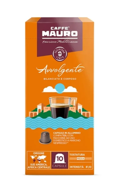 Caffe Mauro Avvolgente Nespresso Kapsül Kahve 10 kapsul ürün görseli 1