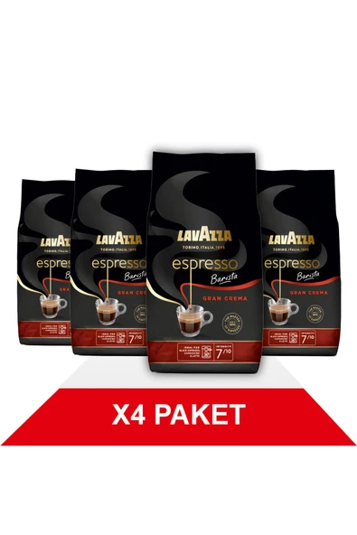 LavAzza Espresso Barista Gran Crema Çekirdek Kahve (1000gr) x4 ürün görseli 1