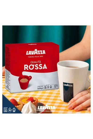 LavAzza Qualita Rossa Öğütülmüş Filtre Kahve 250 G X 2 Adet ürün görseli 1