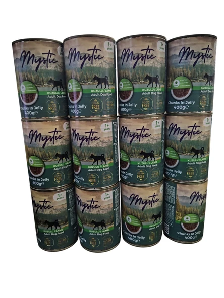 MYSTİC KÖPEK KONSERVE KUZU ETLİ 400 GR ( 12 ADET ) ürün görseli 1