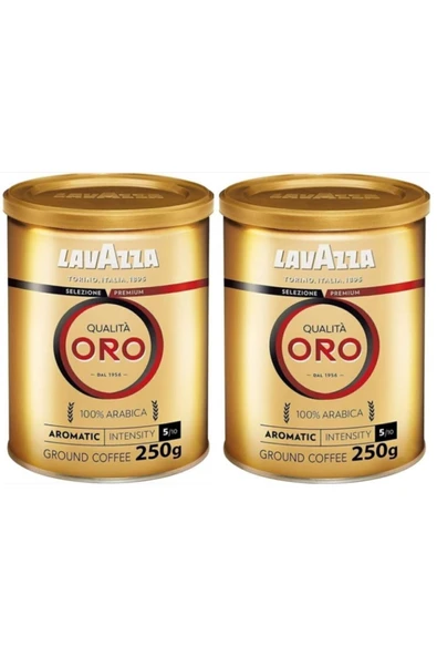 LavAzza Qualita Oro Filtre Kahve Teneke Kutu ikili Set (250 GR x 2 ) Orijinal ürün görseli 1