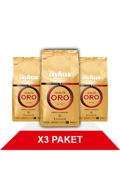 LavAzza Qualità Oro Çekirdek Kahve (1000gr) x3 ürün görseli 1