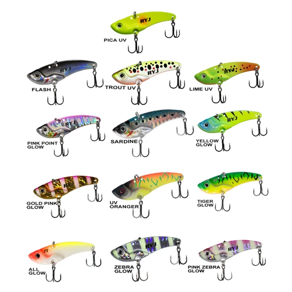 Mirror Vib 9gr / 4.5cm Vibrasyon Jig Yem  Pink Zebra Glow ürün görseli 1