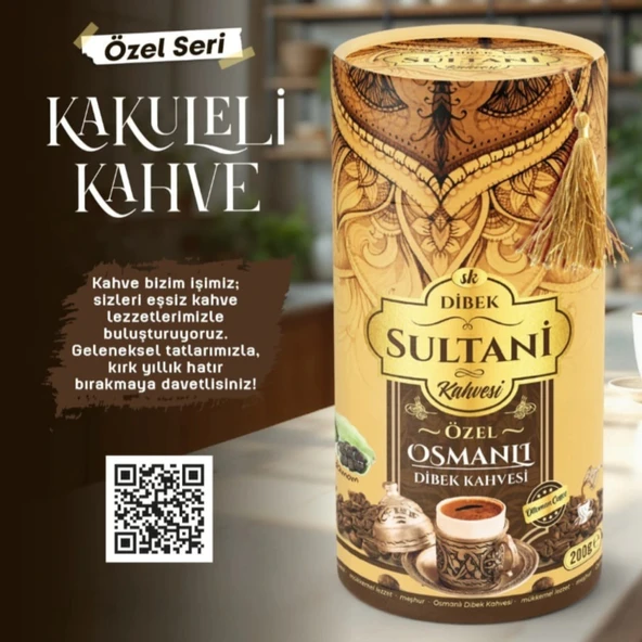 Osmanlı Kakuleli Dibek Kahvesi 200g ürün görseli 1