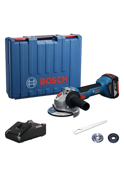 Bosch GWS 18V-8  4 Ah Tek Akülü Taşlama Makinesi 06019N9021 ürün görseli 1