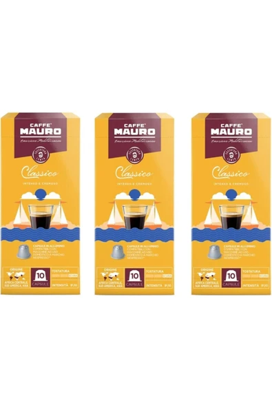 Caffe Mauro Classico Nespresso Kapsül Kahve 30 kapsul ürün görseli 1