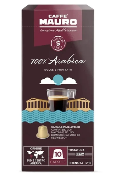 Caffe Mauro 100% Arabica Nespresso Kapsül Kahve 10 Kapsul ürün görseli 1