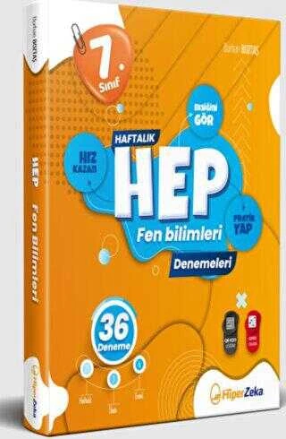 Hiper Zeka Yayınları 7. Sınıf Haftalık Hep Fen Bilimleri 36 Deneme ürün görseli 1