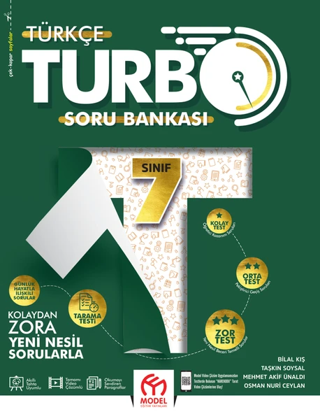Model Yayınları 7. Sınıf Türkçe Turbo Soru Bankası ürün görseli 1