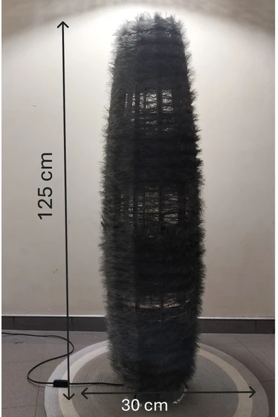 Bohem,Ahşap,Rustik,Doğal Lambader 125*32 - Resim 5