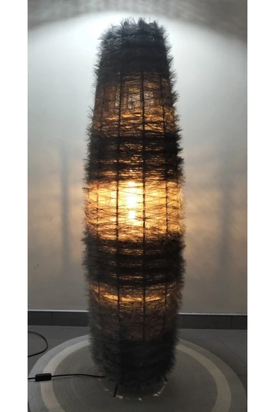 Bohem,Ahşap,Rustik,Doğal Lambader 125*32 - Resim 4