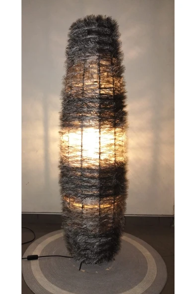Bohem,Ahşap,Rustik,Doğal Lambader 125*32 - Resim 2