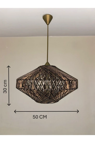 Bohem,Rustik,Modern,Jüt,Doğal,El Yapımı Sarkıt Avize - Resim 8