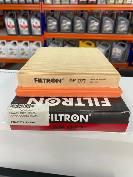 Filtron AP071 Hava Filtresi COMBO B 93-02 TIGRA A 93-02 CORSA B 93-02 93-02 Benzinli 5834037 92101279 1444P9 834581 90486296 90541322 834583 90411732 90412779 90486297 90486299 834582 ürün görseli 1