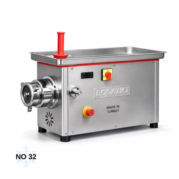 Boğaziçi No 32 Çıkma Kafa Soğutmalı Paslanmaz Kıyma Makinesi 220V ürün görseli 1