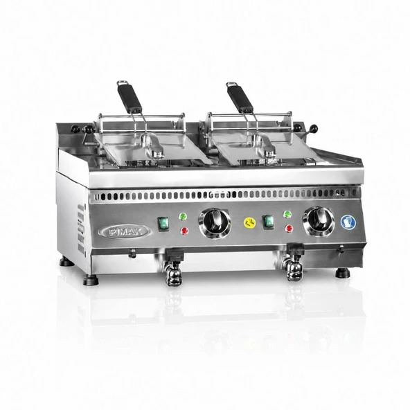 Pimak Elektrikli Fritöz 700 Seri 12 + 12 LT 80 x 70 x 85 (cm) ürün görseli 1