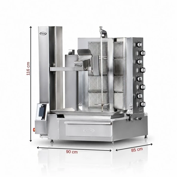Pimak Robot Döner Makinaları 4+4 Radyanlı Tüplü - Resim 4