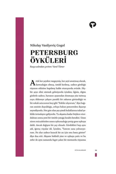 Turkuvaz Kitap Petersburg Öyküleri ürün görseli 1