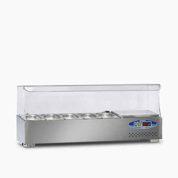 Dampak Soğutmalı Set Üstü Salad Bar 5 Küvet 120 x 35 x 40 (cm) ürün görseli 1
