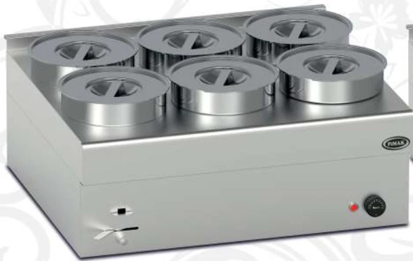 Pimak Elektrikli Sos Benmarisi 6'lı 72 x 65 x 35 (cm) ürün görseli 1