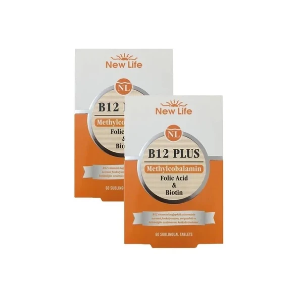 NewLife B12 Plus 60 Dil Altı Tablet - 2 ADET- SKT:03/2028 ürün görseli 1