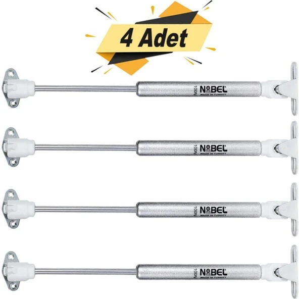 Nobel Dolap Amortisörü Gazlı Piston Kapak Hidroliği (27 cm 100N) 4 Adet ürün görseli 1