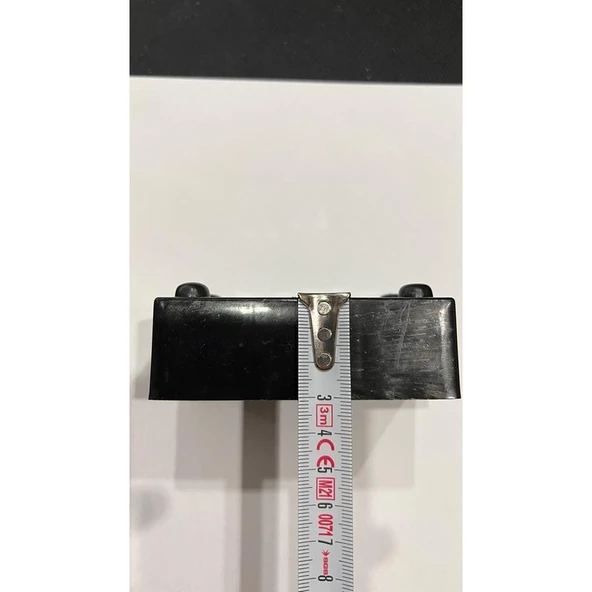 MC Plastik 4'lü Siyah Dikdörtgen Ayak 3.5cm - Resim 4