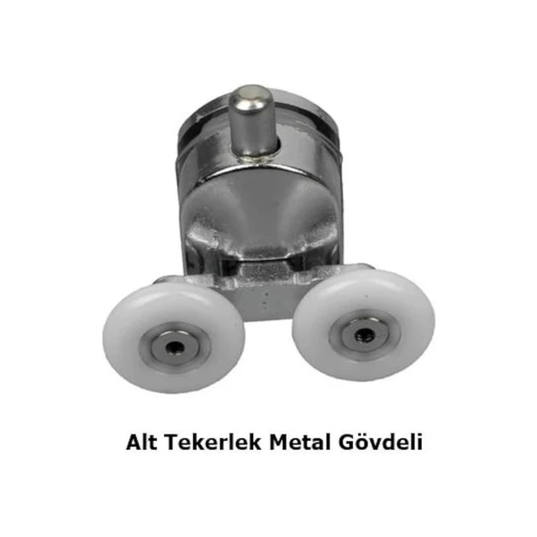Eden Duşakabin Tekeri Krom Paslanmaz 8'li Tam Takım ürün görseli 1