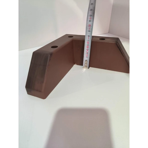 Peramics Kahverengi 18X18 7 cm Yüksekik L Koltuk Ayağı ürün görseli 1