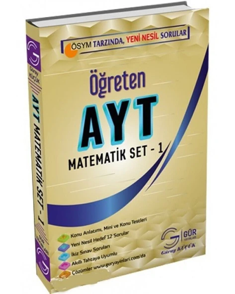 Gür Yayınları AYT Matematik Öğreten Set 1 ürün görseli 1