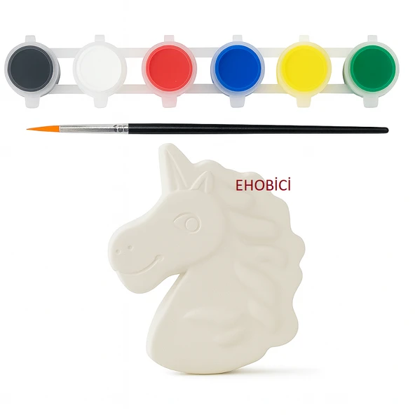 Ehobici Taş Boyama Seti My Little Pony 6 Renk Akrilik Boya 5ml + Fırça ürün görseli 1